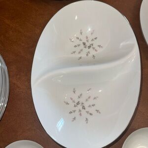 Vintage Petite Bouquet By Japan Divided Serving Dish Bowl